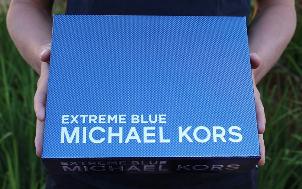 Embossed Blue Box