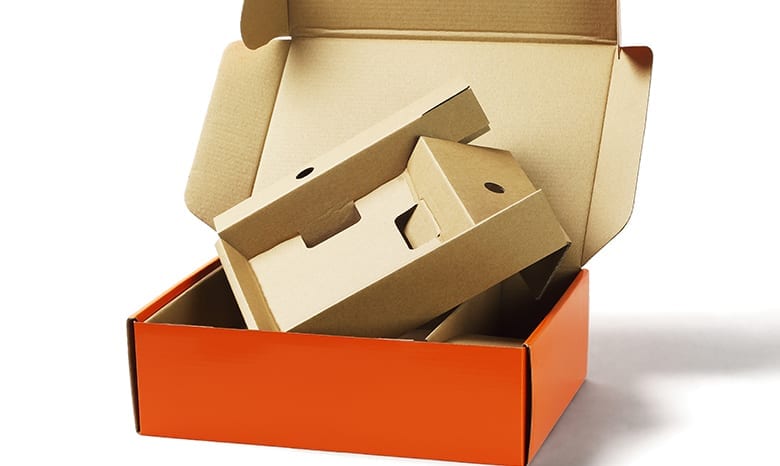 Orange Cardboard Box
